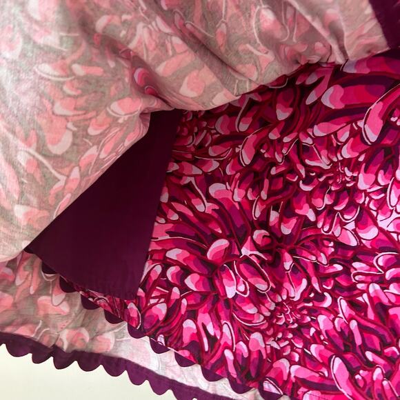 Kika Vargas x Target Mum Floral Scallop Edge Mini Skirt Size 4 NWT Pink Floral - Picture 6 of 10